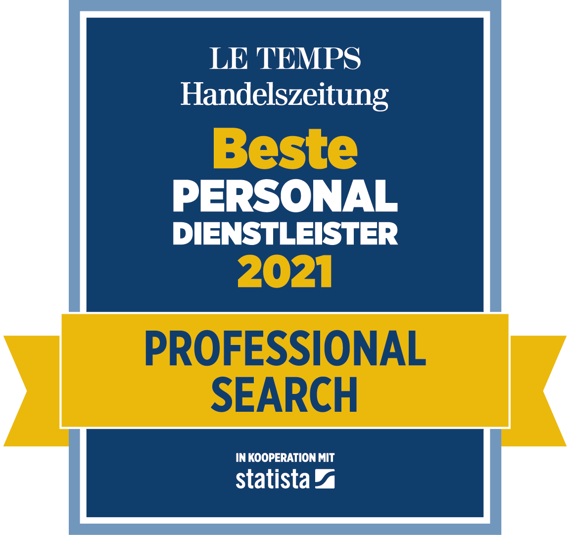 Beste Personaldienstleister 2021 - Professional Search